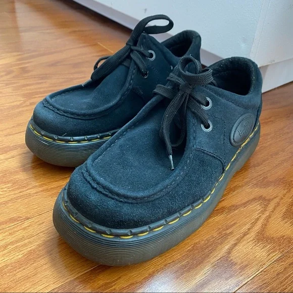 Blue suede dr martens cheap